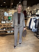 Red Button Broek Colette Punta Pinstripe - Warm Taupe