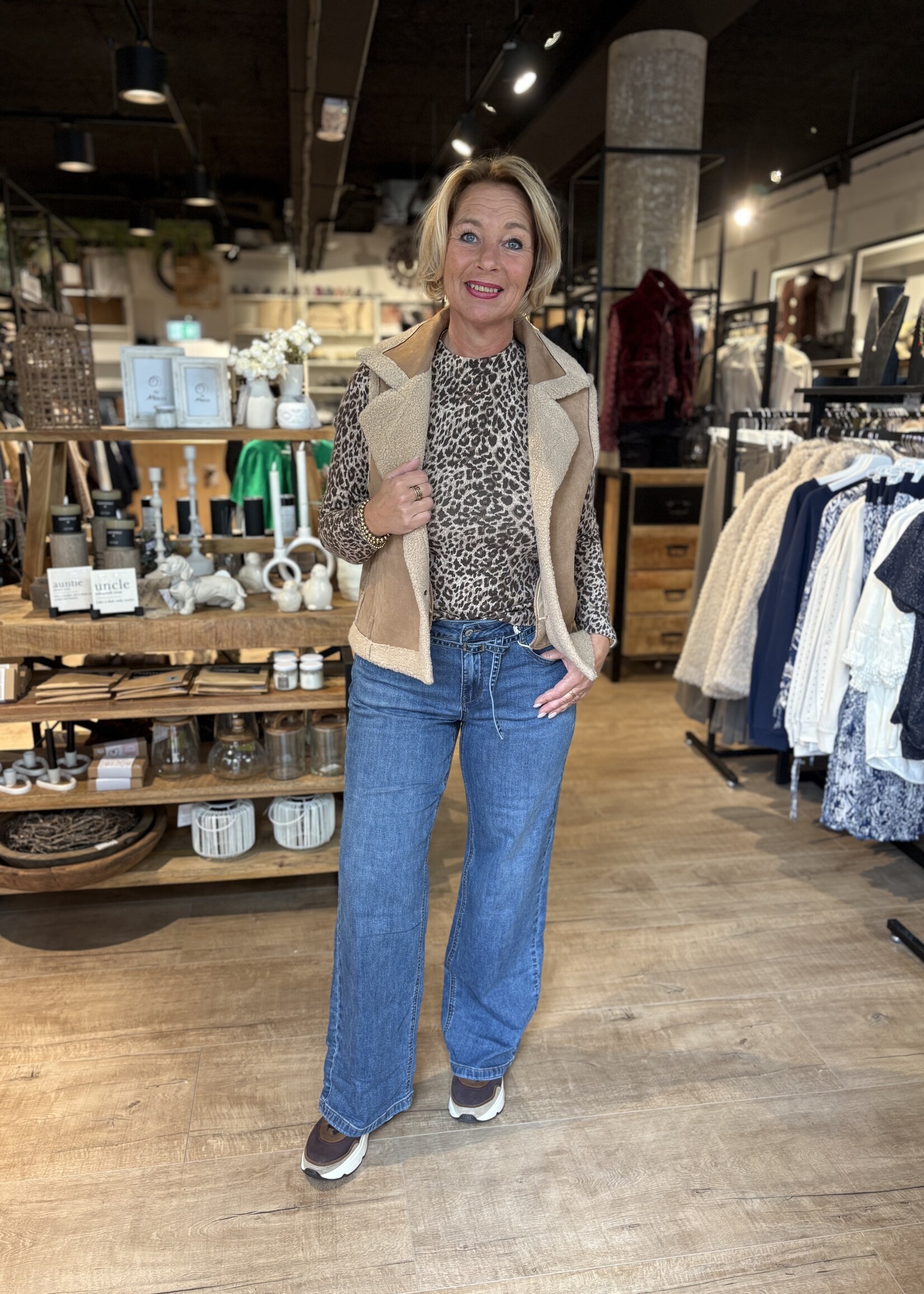 Red Button Jeans Claudette & Belt - Dark Stone Used