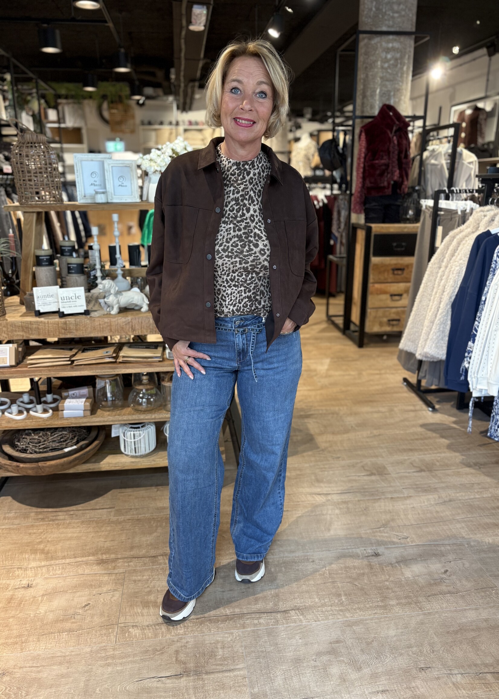 Red Button Jeans Claudette & Belt - Dark Stone Used