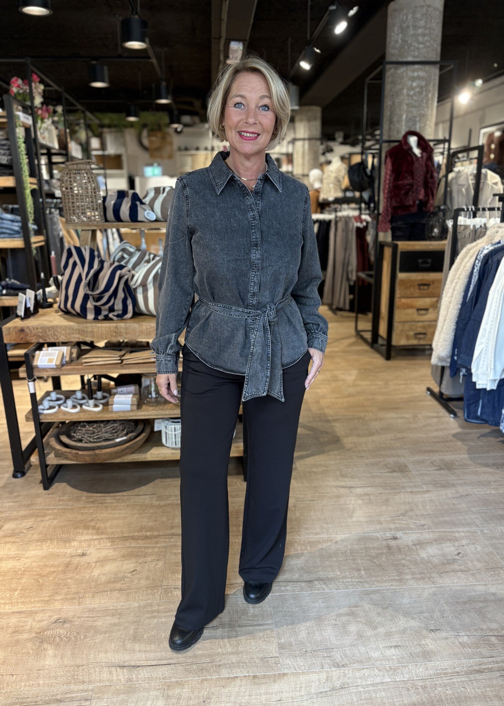 Freequent Blouse Lisea - Vintage Grey Denim