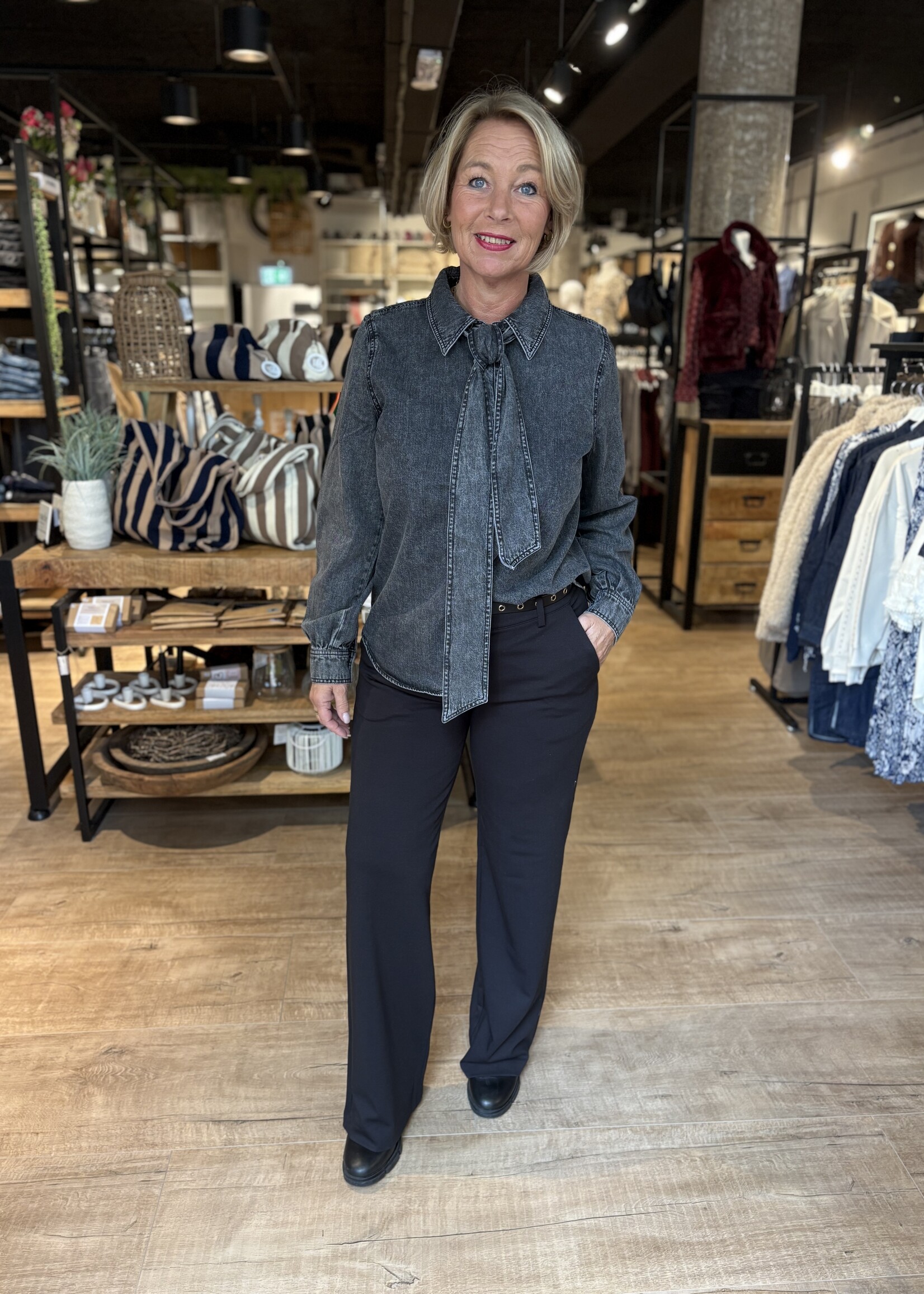 Freequent Blouse Lisea - Vintage Grey Denim