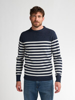 Petrol Industries Trui Knitwear Stripe - Royal Navy