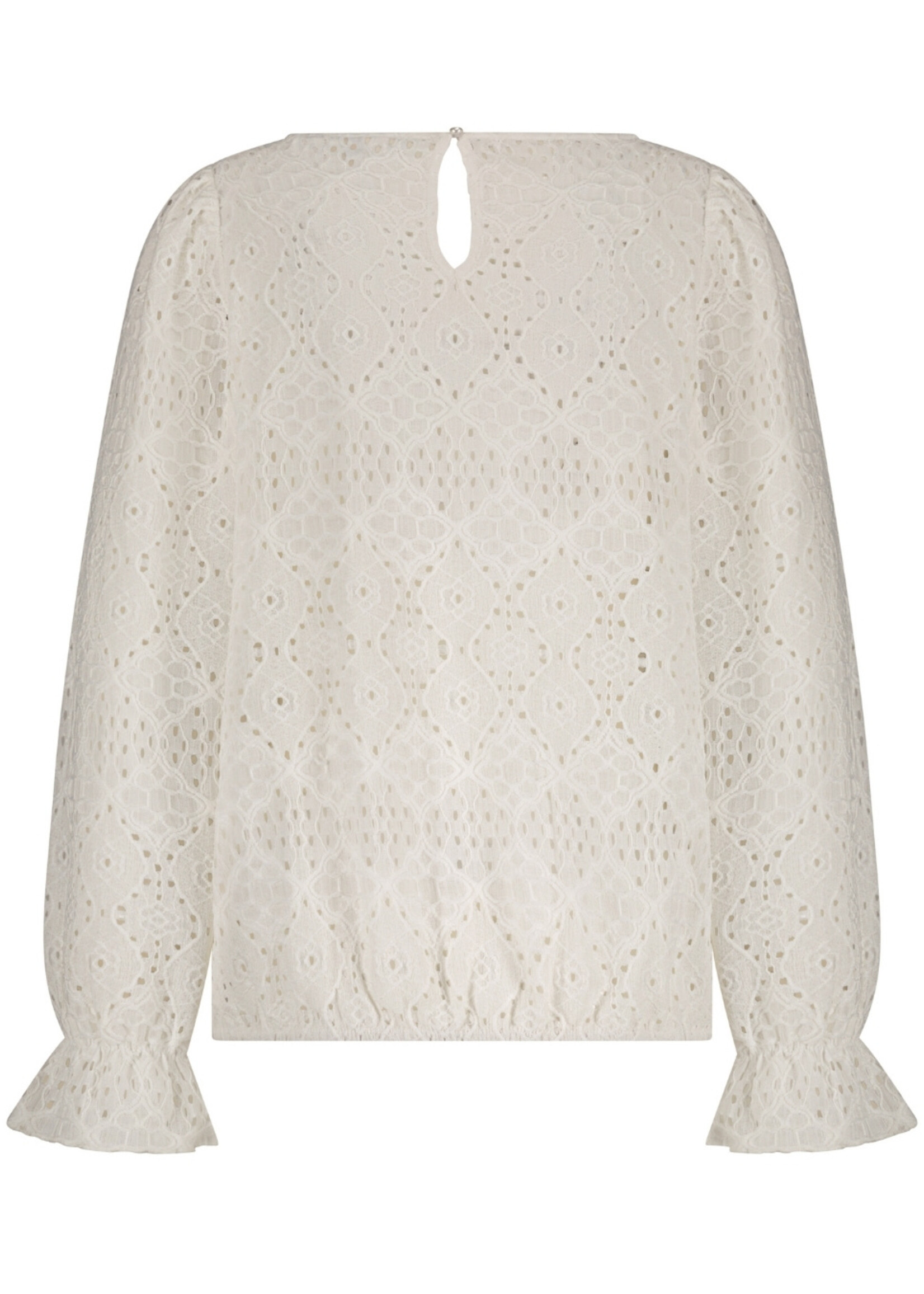 Red Button Top Ajour - Offwhite