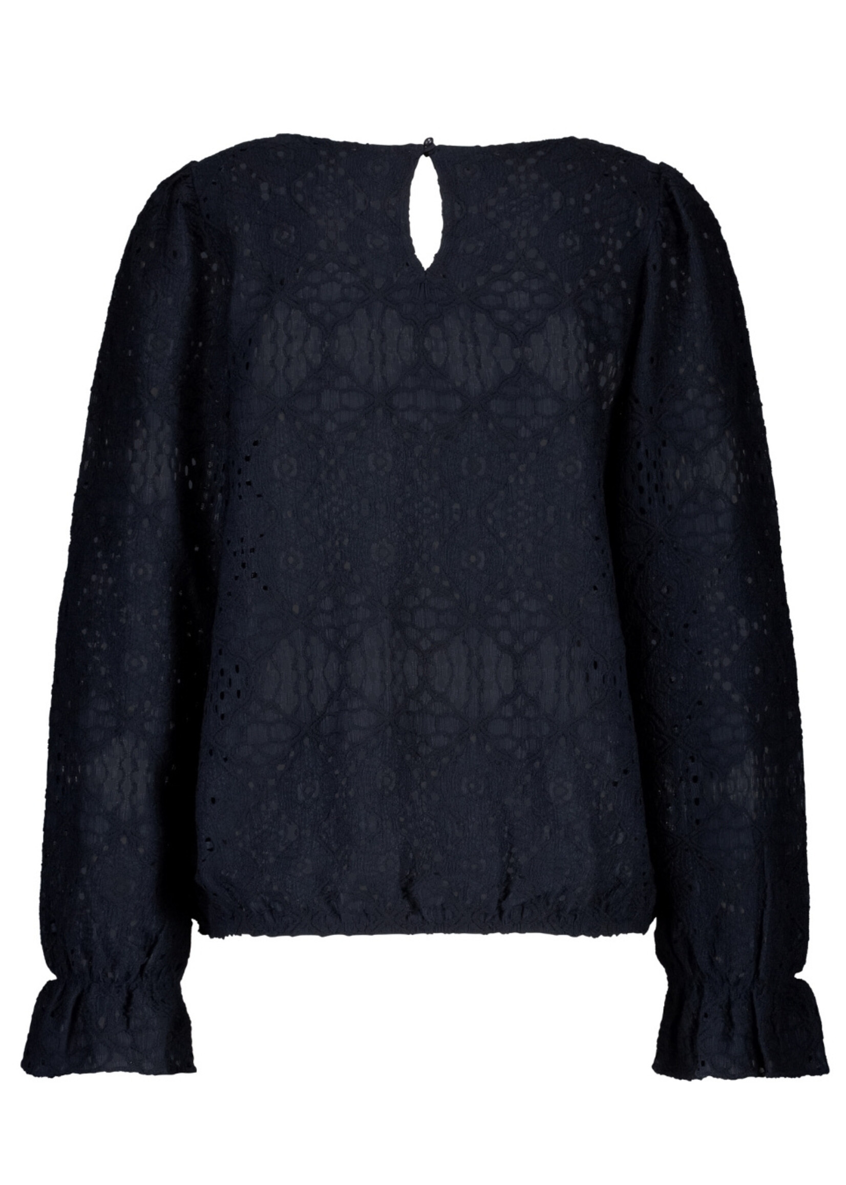 Red Button Top Ajour - Navy