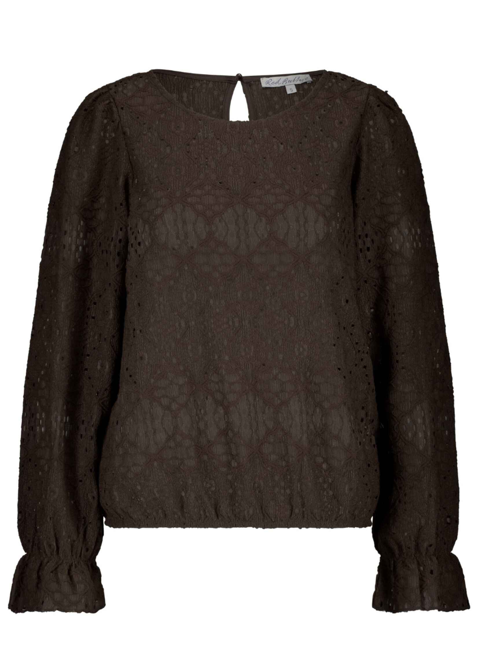 Red Button Top Ajour - Brown