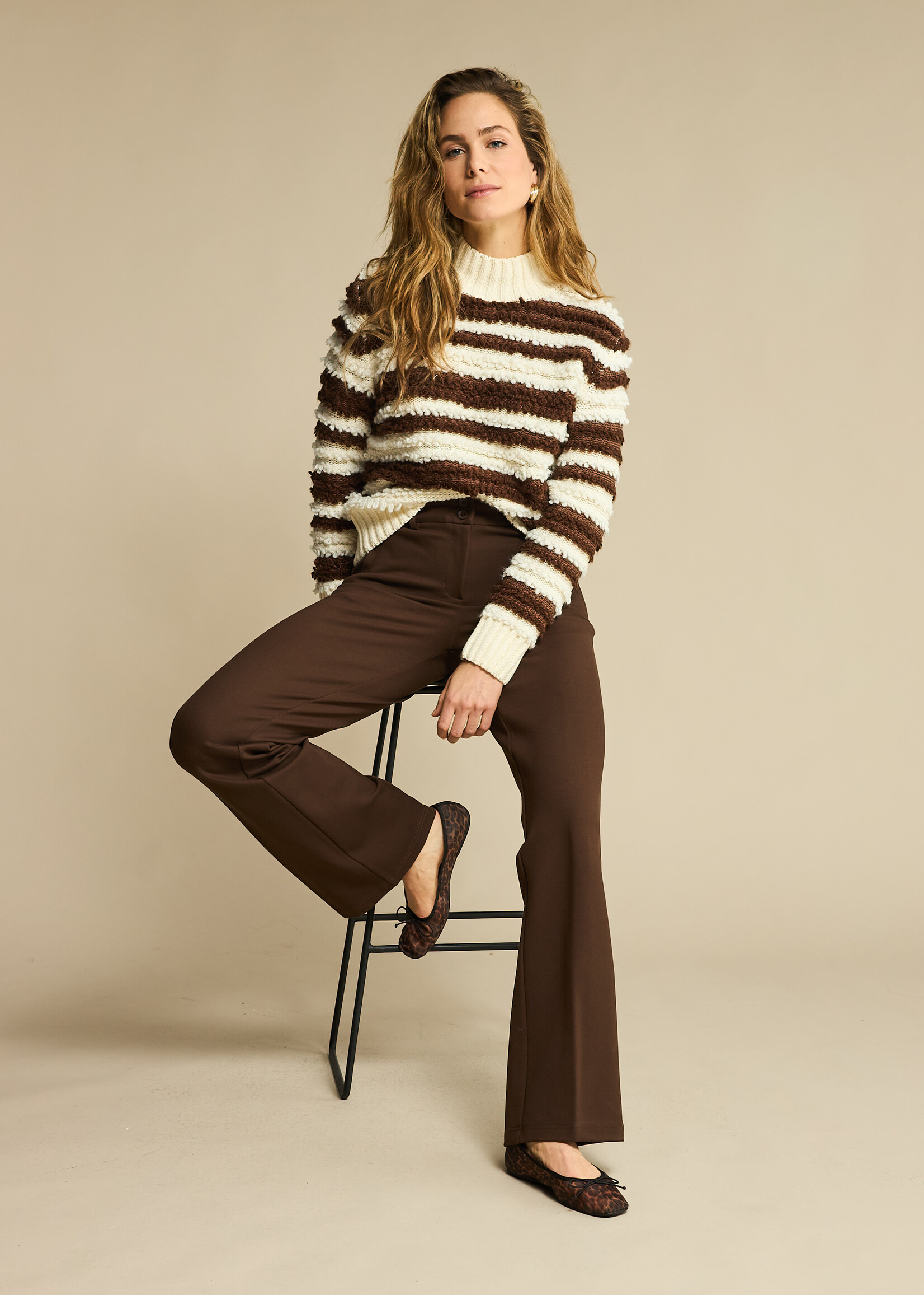 Red Button Broek Colette Punta - Brown