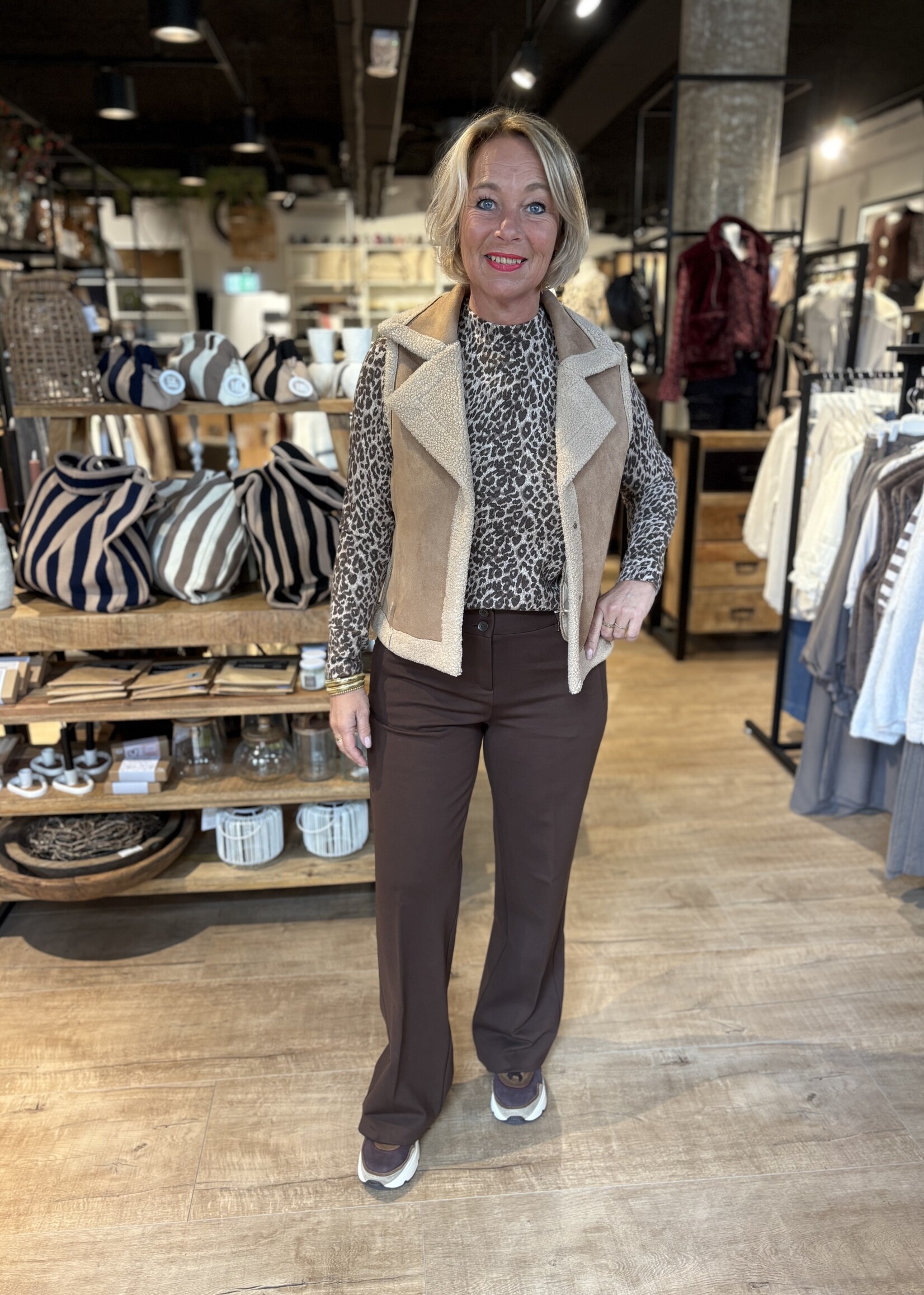 Red Button Broek Colette Punta - Brown