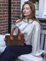 Chabo Bag Sophie Suede Mini - Cognac