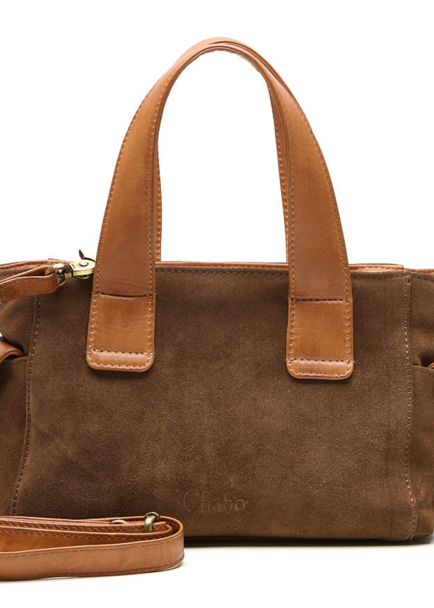 Chabo Bag Sophie Suede Mini - Cognac