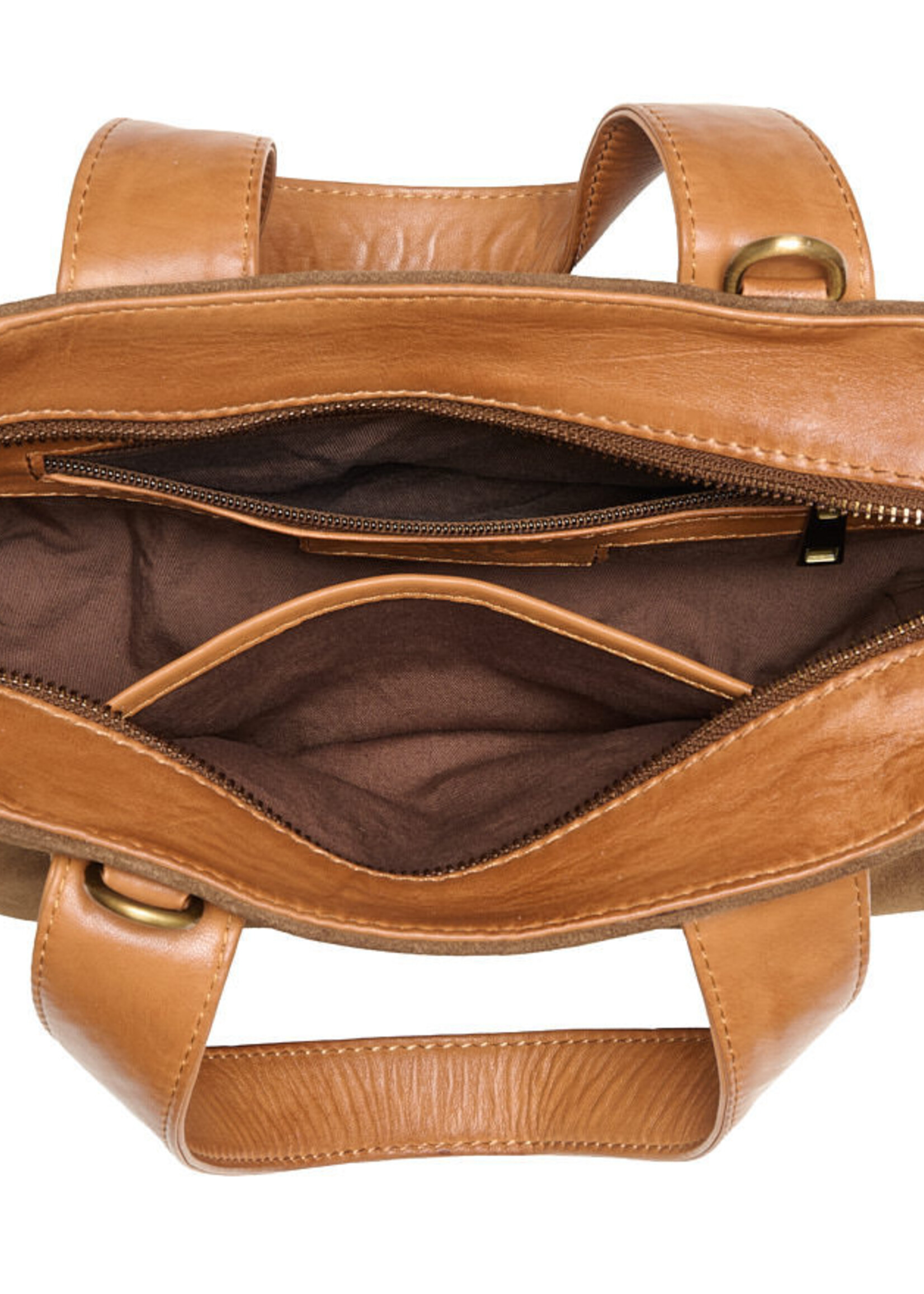 Chabo Bag Sophie Suede Mini - Cognac