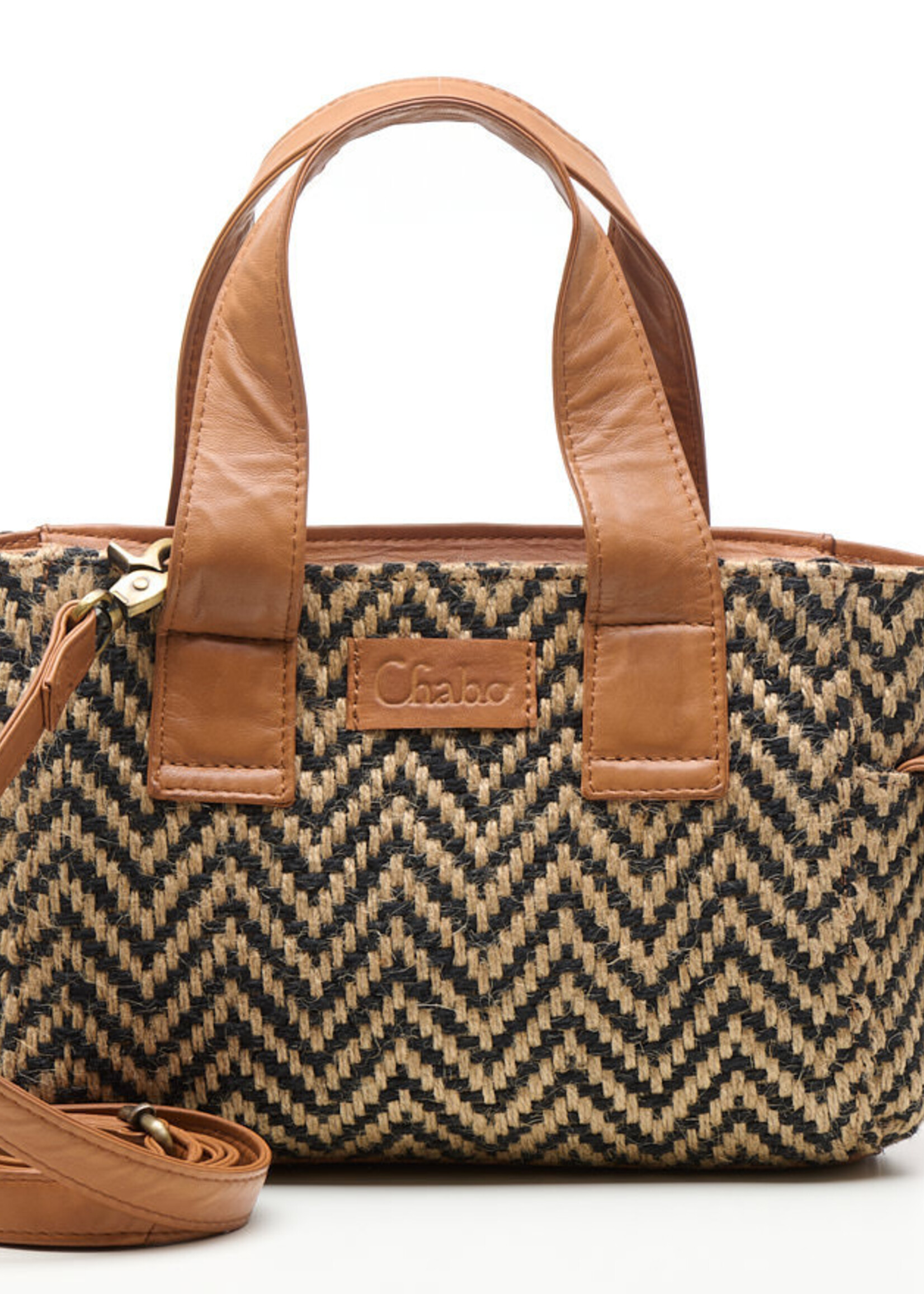 Chabo Handbag Jaquard Romio - Cognac