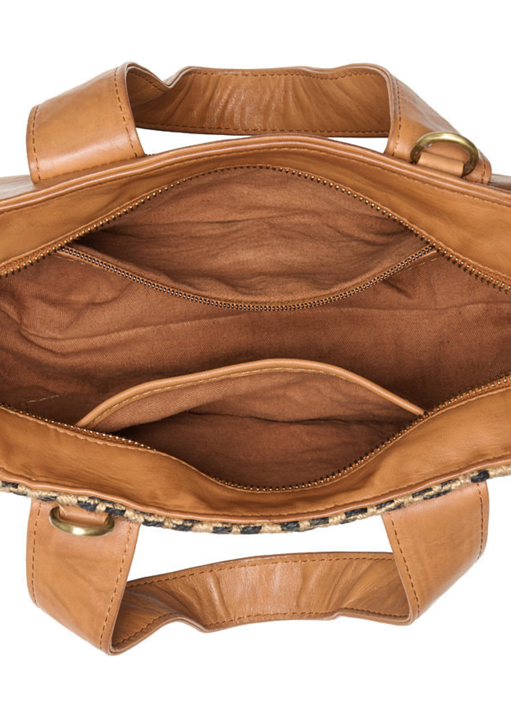 Chabo Handbag Jaquard Romio - Cognac