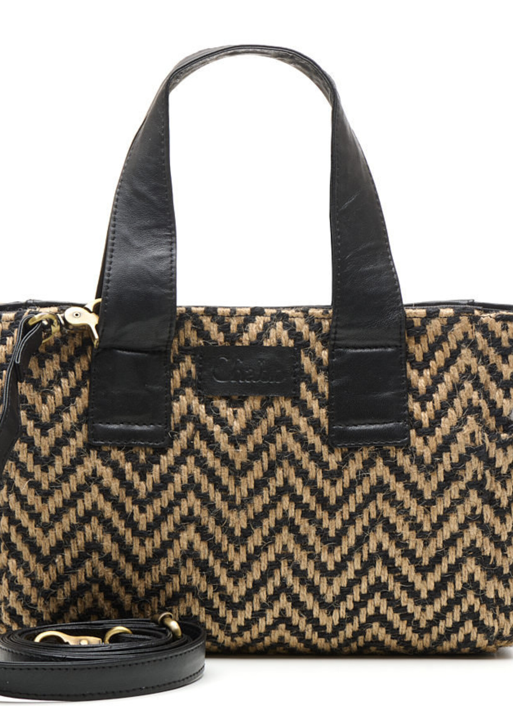 Chabo Handbag Jaquard Romio - Black