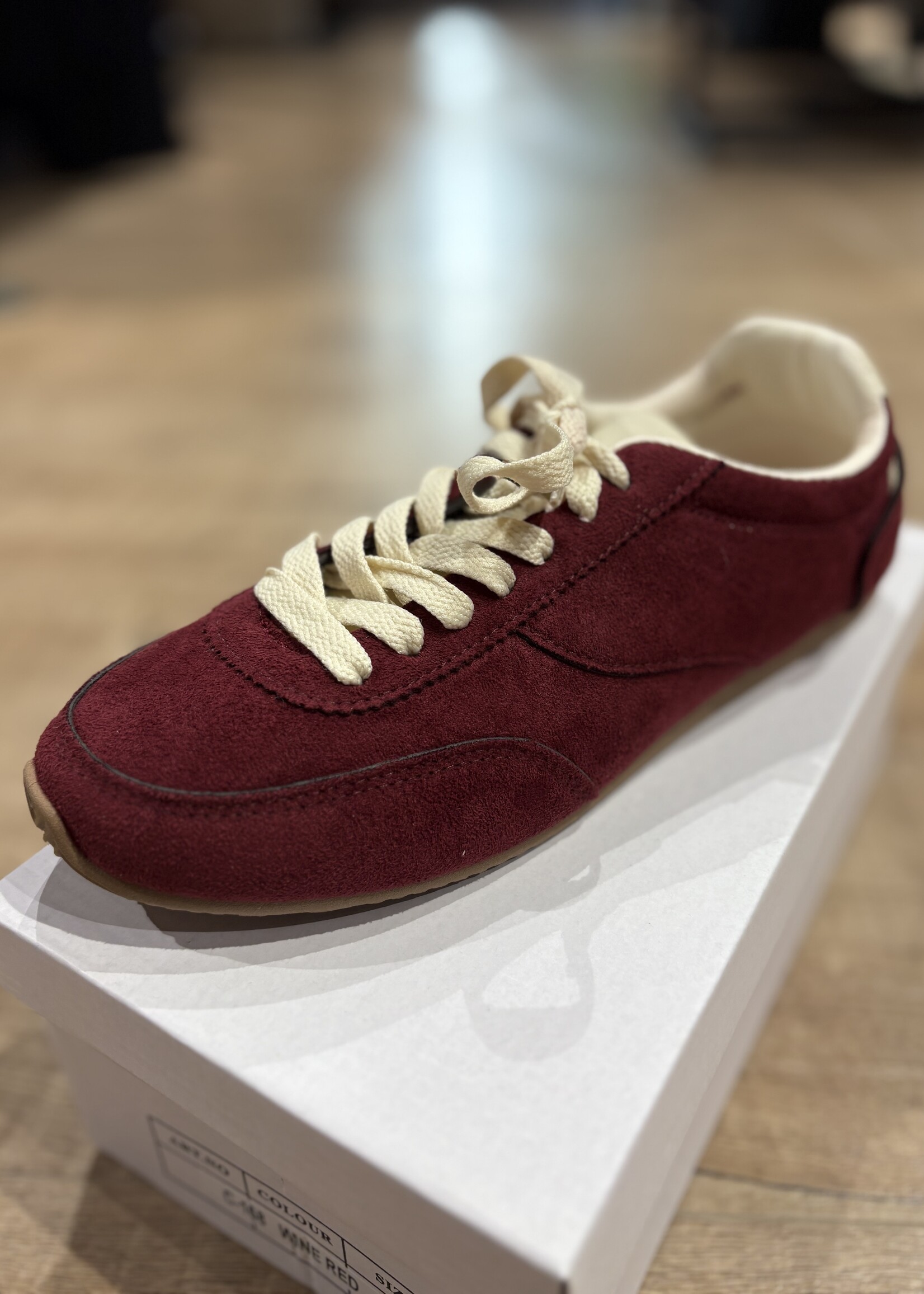 Sneaker Suedine - Bordeaux