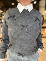 Sophia Perla Trui Marit Strik - Grey