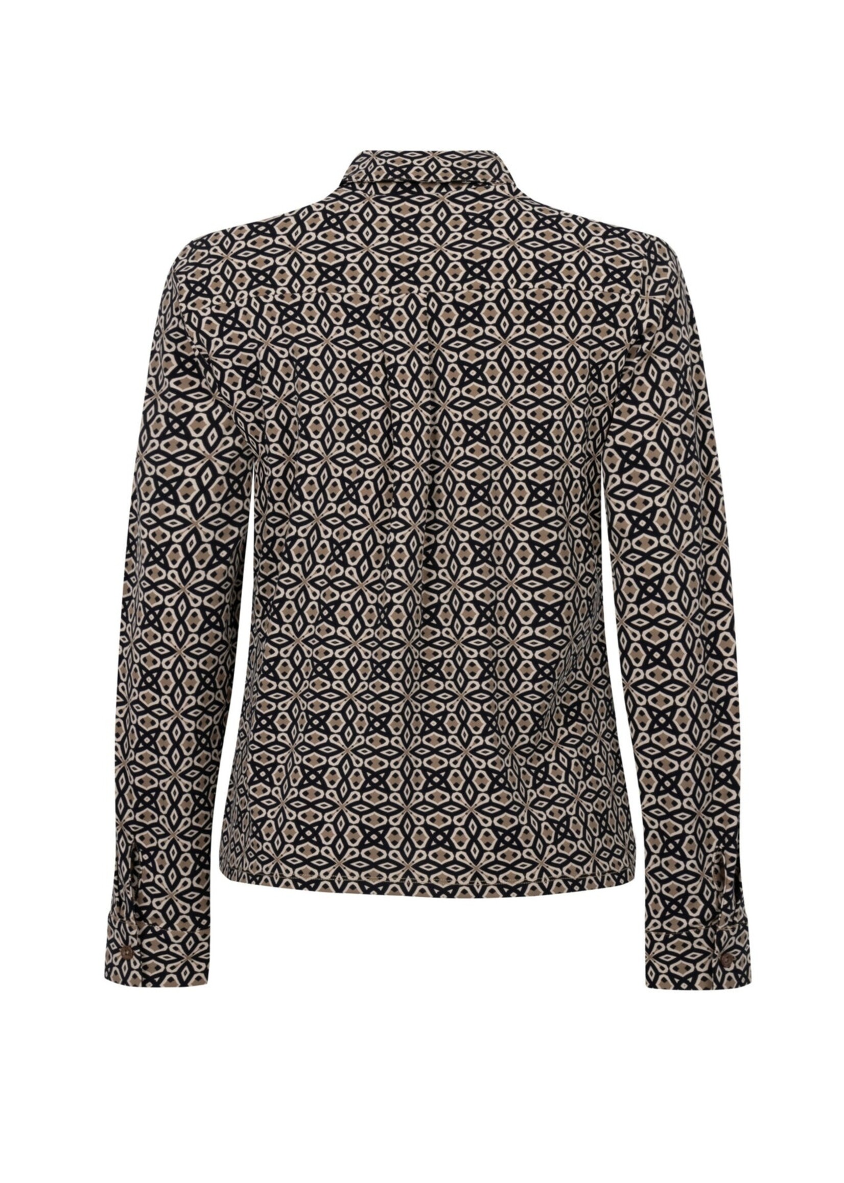 ZOSO Blouse Travel Jolene - Black Camel