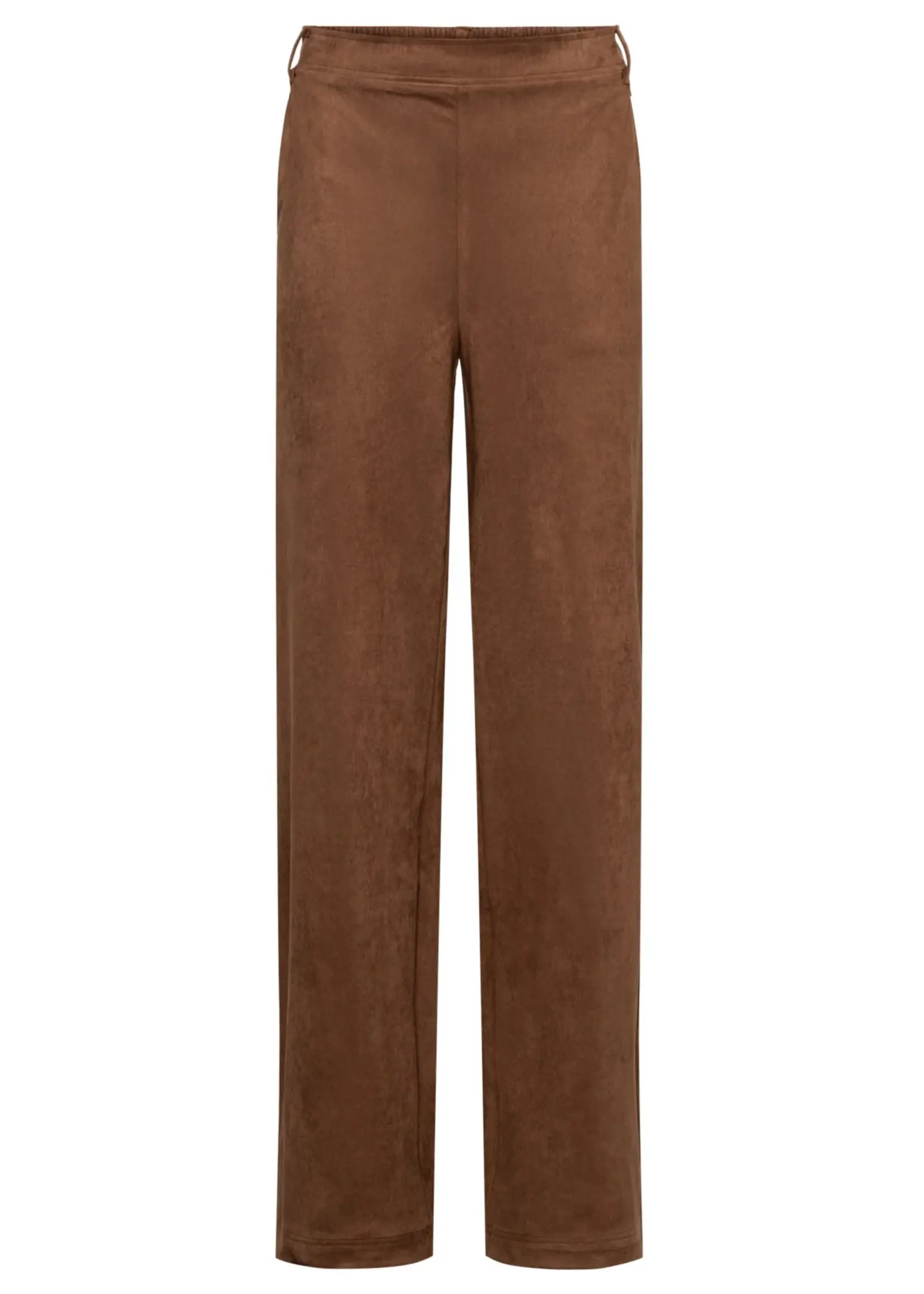 &Co Woman Broek Hazel Suedine - Caramel
