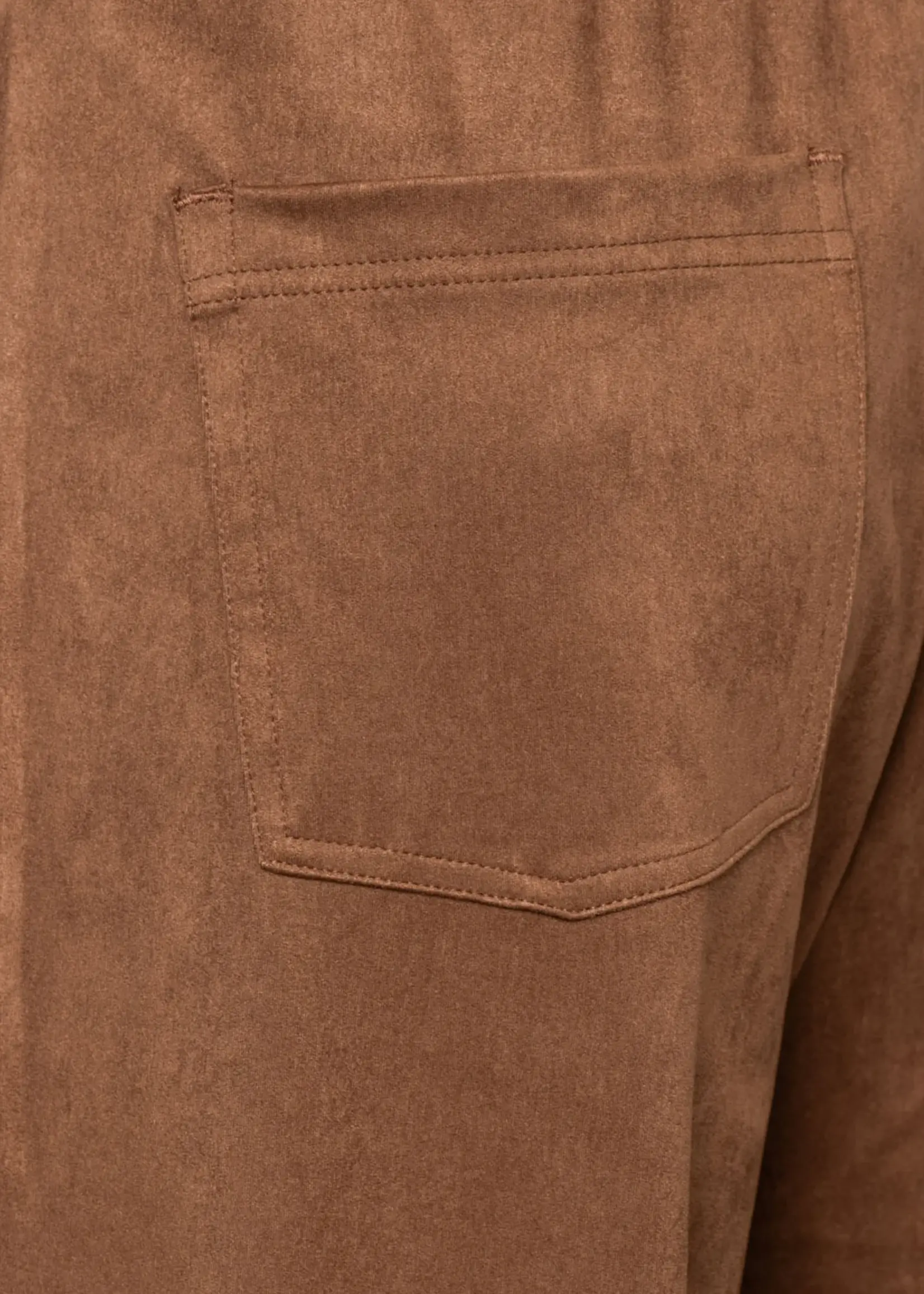 &Co Woman Broek Hazel Suedine - Caramel