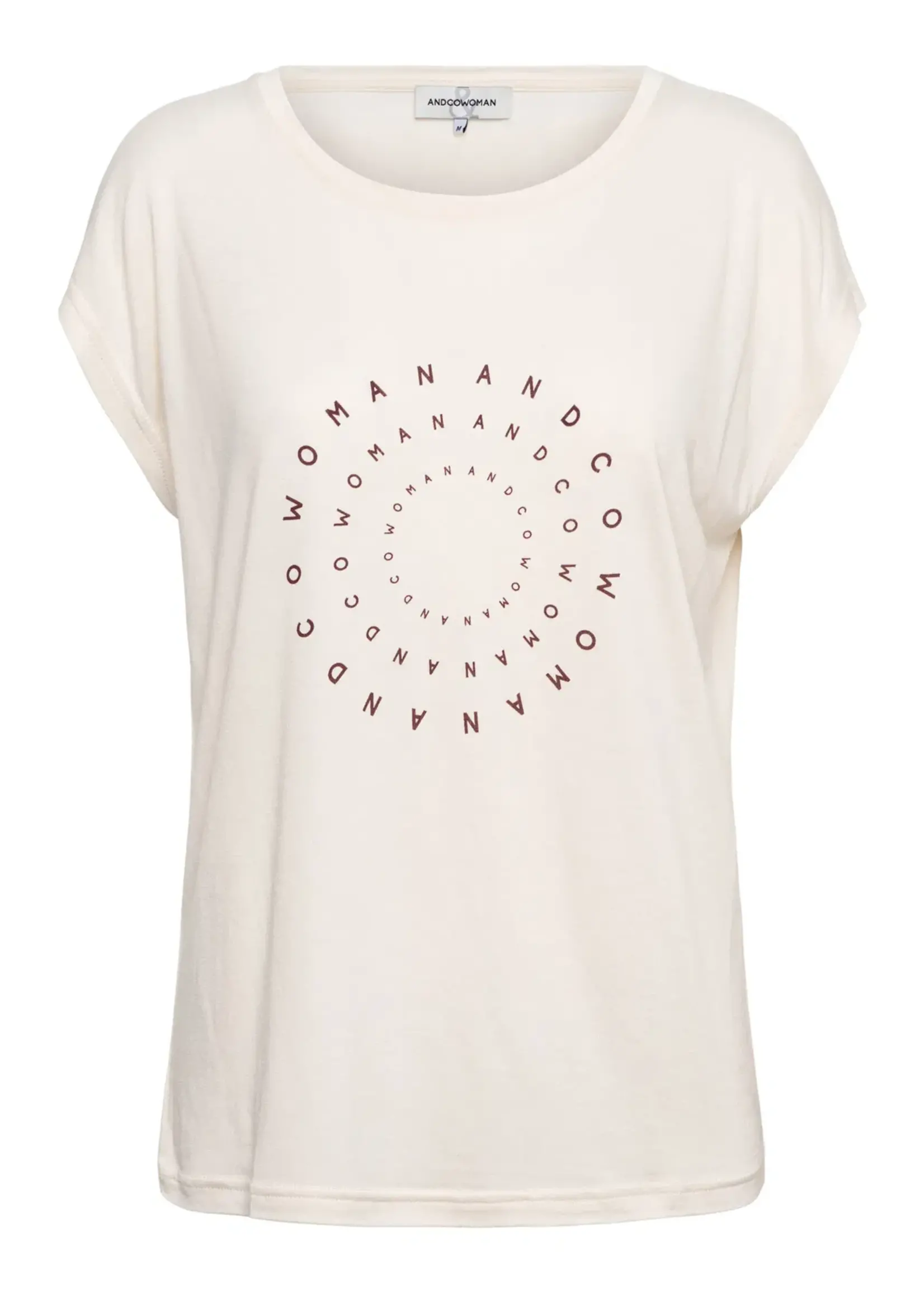 &Co Woman T-shirt Signy 100% Viscose - Beige