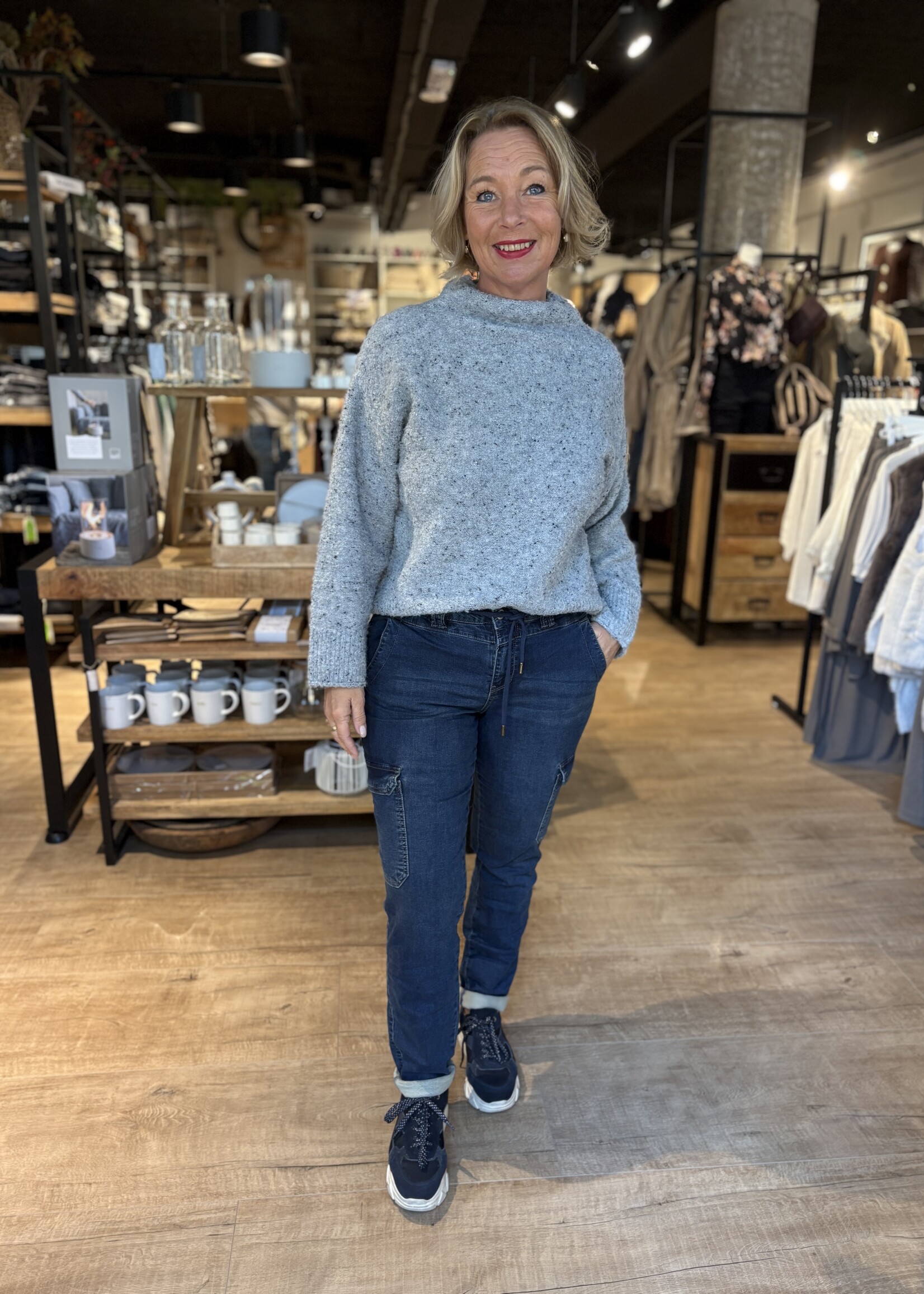Freequent Trui Nemes - Med Grey Melange