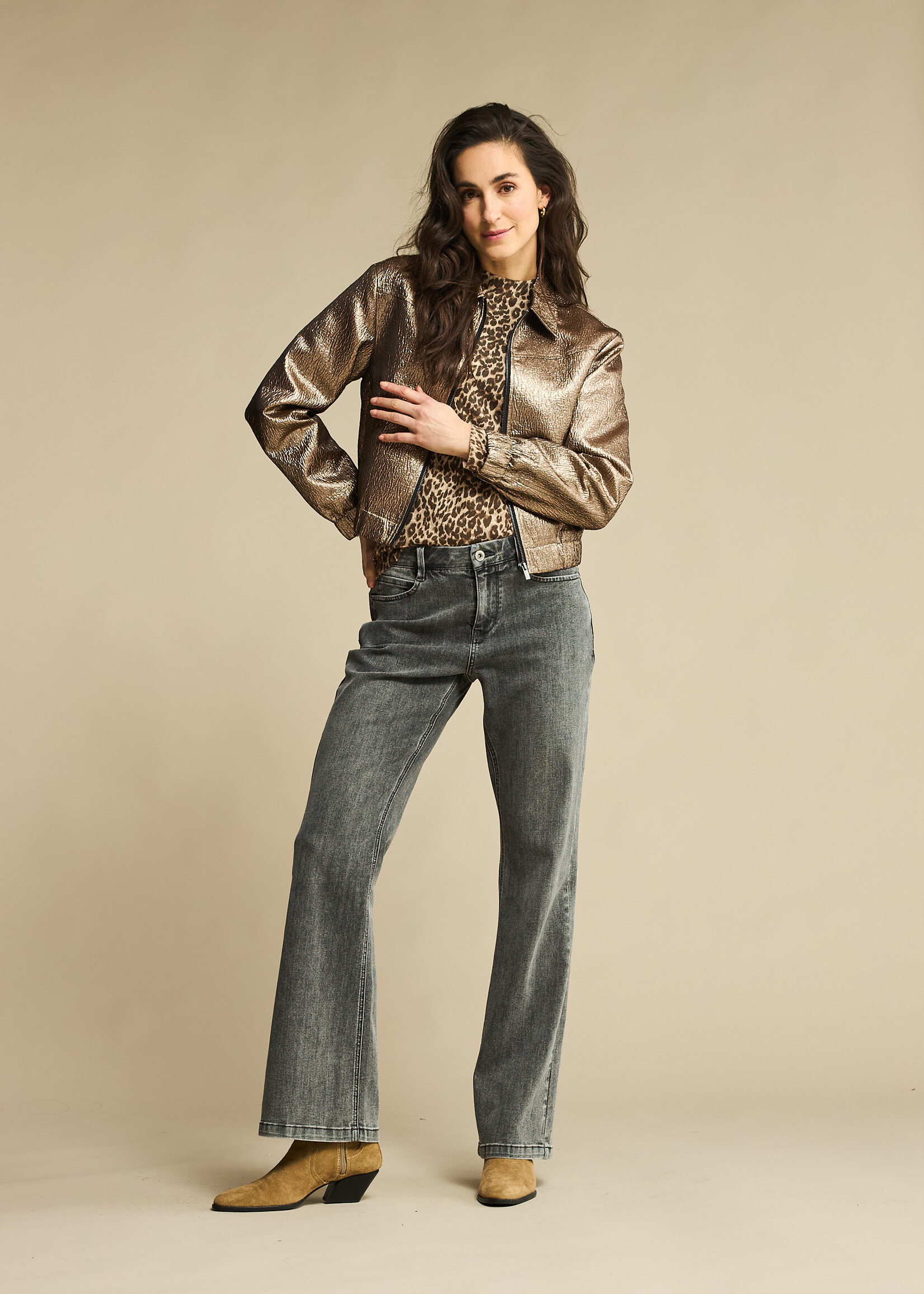 Red Button Jeans Bibette Flared - Grey Denim