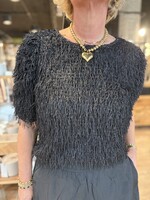 Freequent Blouse Marlin Fringe - Black