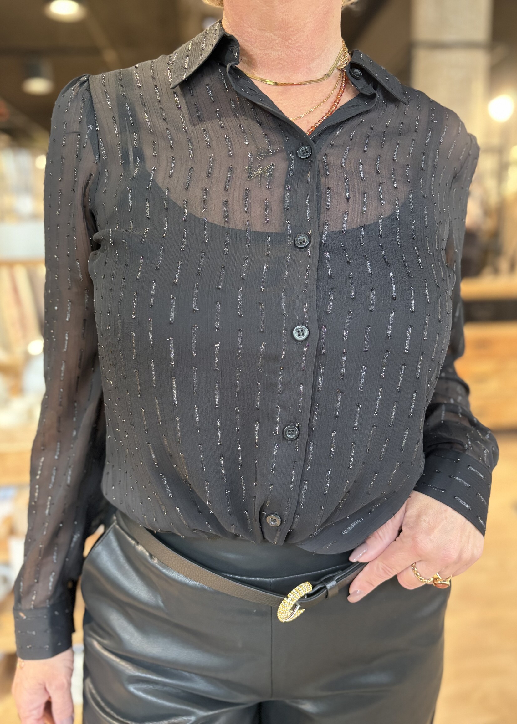 Elvira Blouse Bibi - Black
