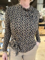 ZOSO Blouse Viscose Erica - Camel Black