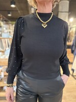 Freequent Knitwear Turtle Dotka - Black