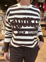 Bei ut Maril & Bei d'r Lars Trui Brooklyn Streep - Bruin (one size)