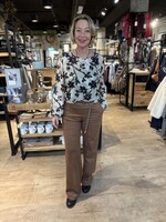 &Co Woman Broek Hazel Suedine - Caramel