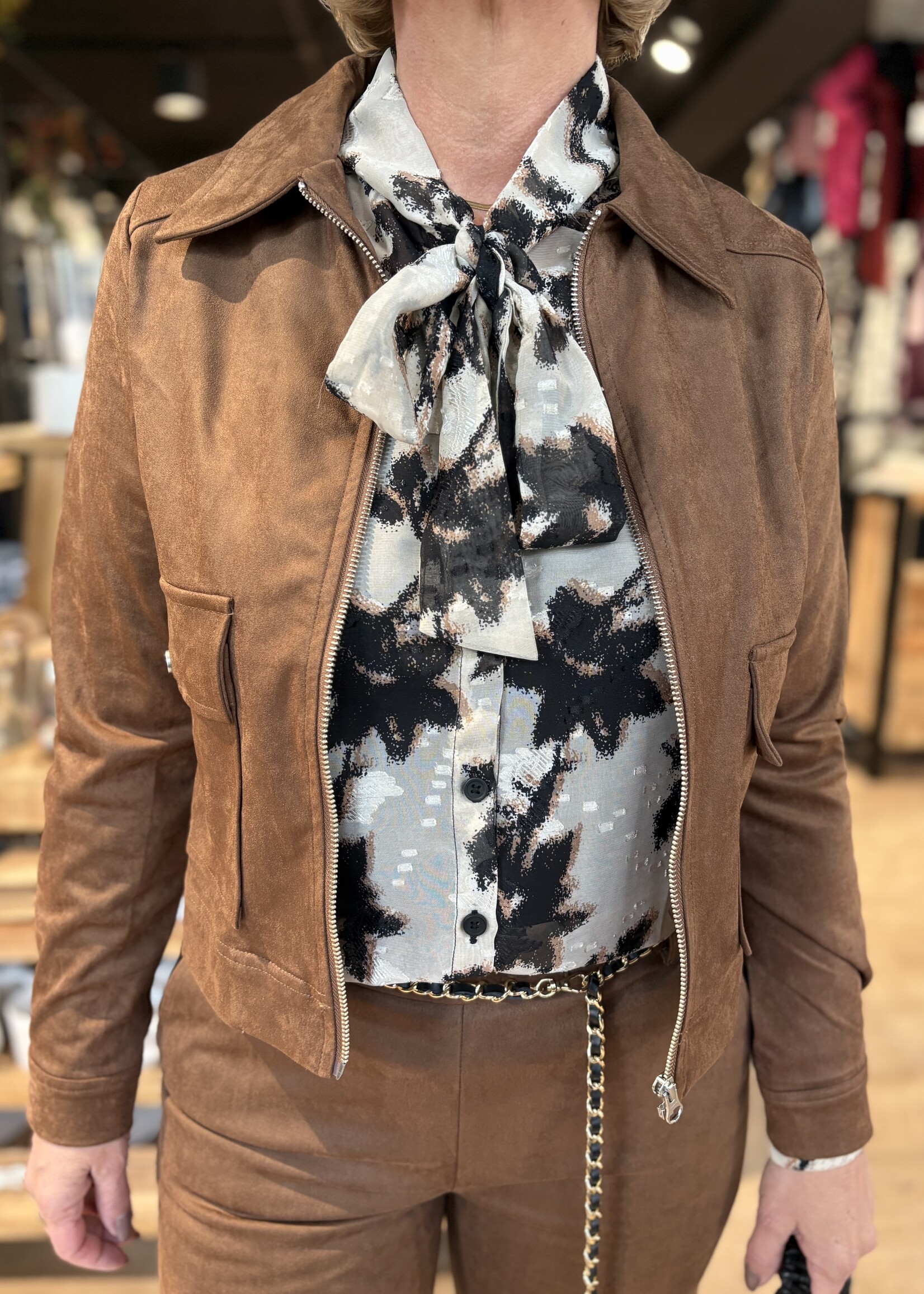 &Co Woman Jacket Hazel Suedine - Caramel