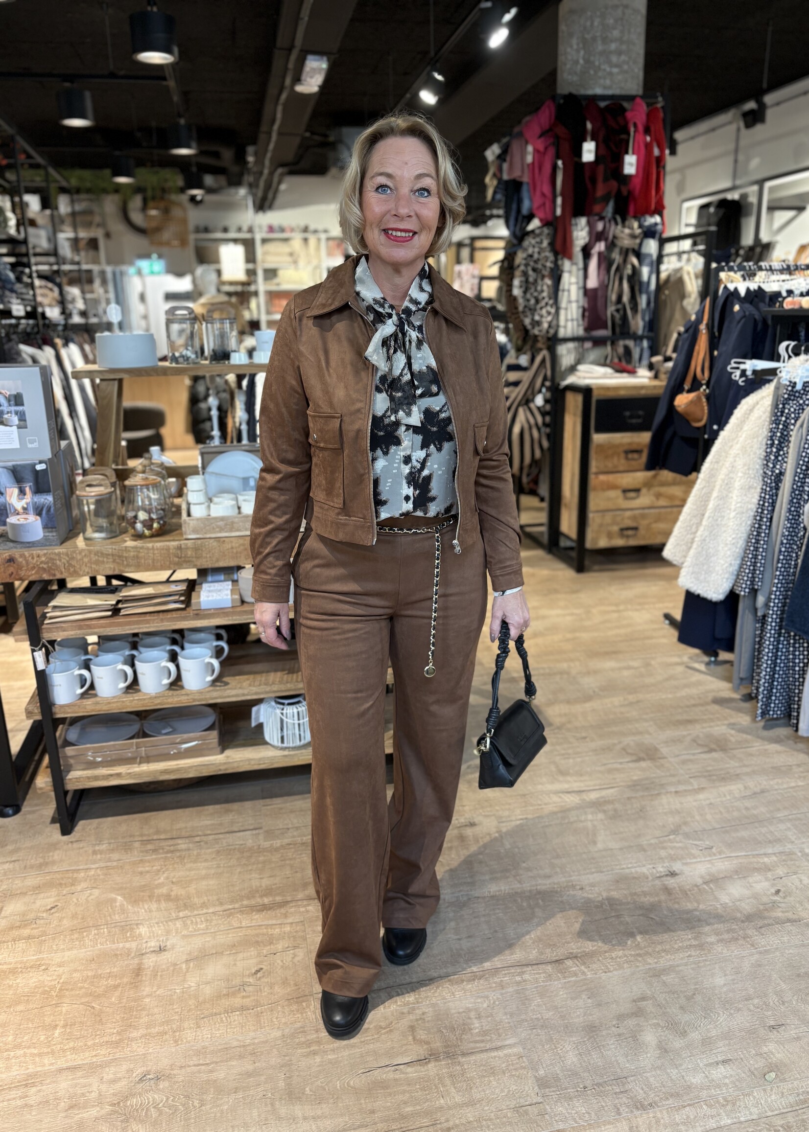 &Co Woman Jacket Hazel Suedine - Caramel