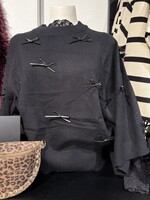 Bei ut Maril & Bei d'r Lars Trui Strik - Zwart (one size)