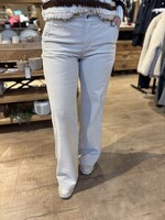 Red Button Broek Claudette Pinstripe Rib - Stone