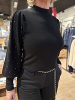 Freequent Knitwear Turtle Dotka - Black