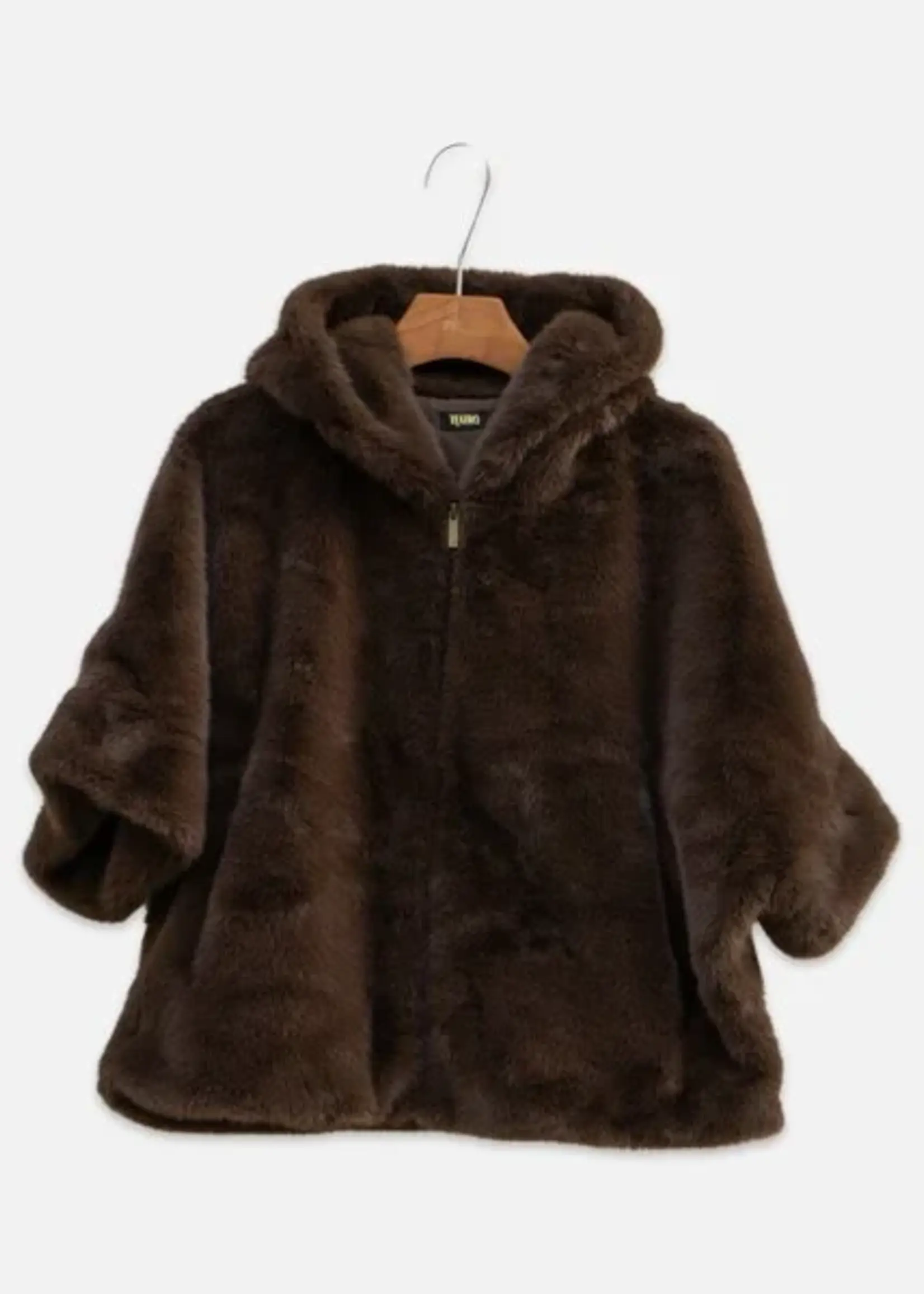 Bei ut Maril & Bei d'r Lars Faux Fur Jas Celia - Mocha