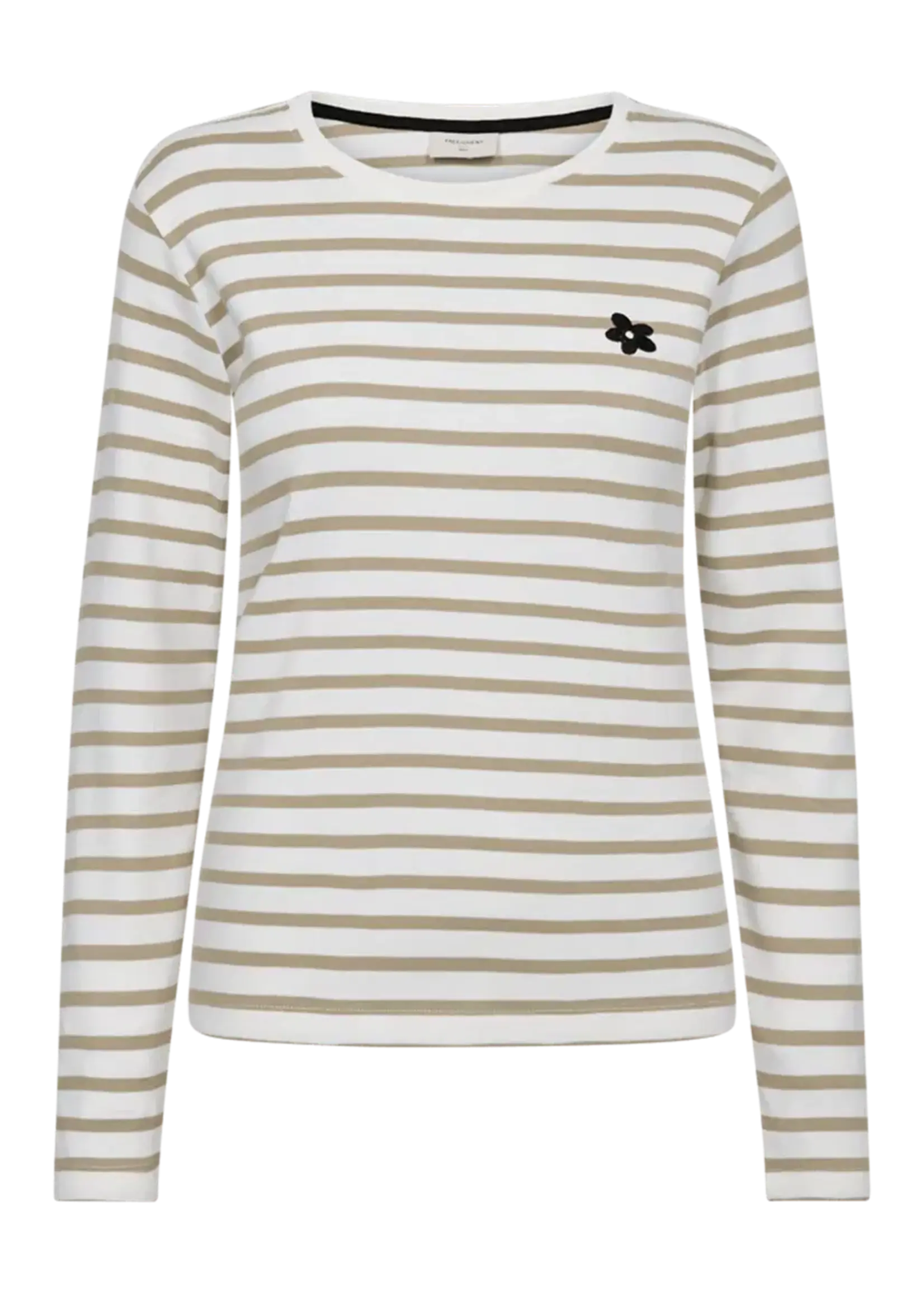 Freequent T-shirt Famila - Offwhite Silver Mink