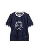 Freequent T-shirt Eico Front Print - Navy White