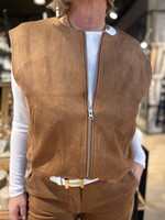 Freequent Gilet Duva Fake Suede - Trush