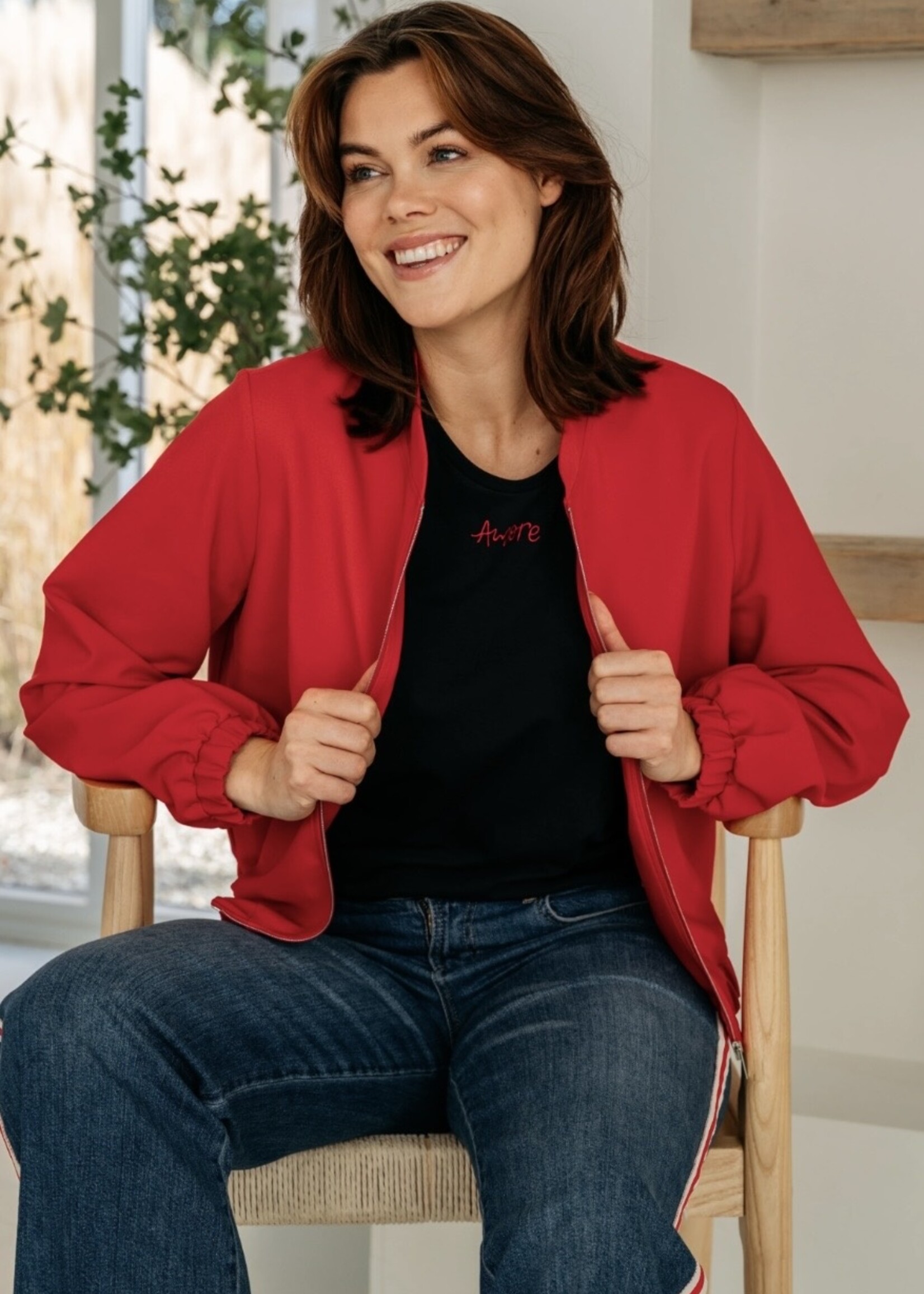 &Co Woman T-shirt Amore - Navy Red