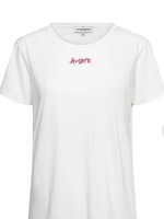 &Co Woman T-shirt Amore - Offwhite Red
