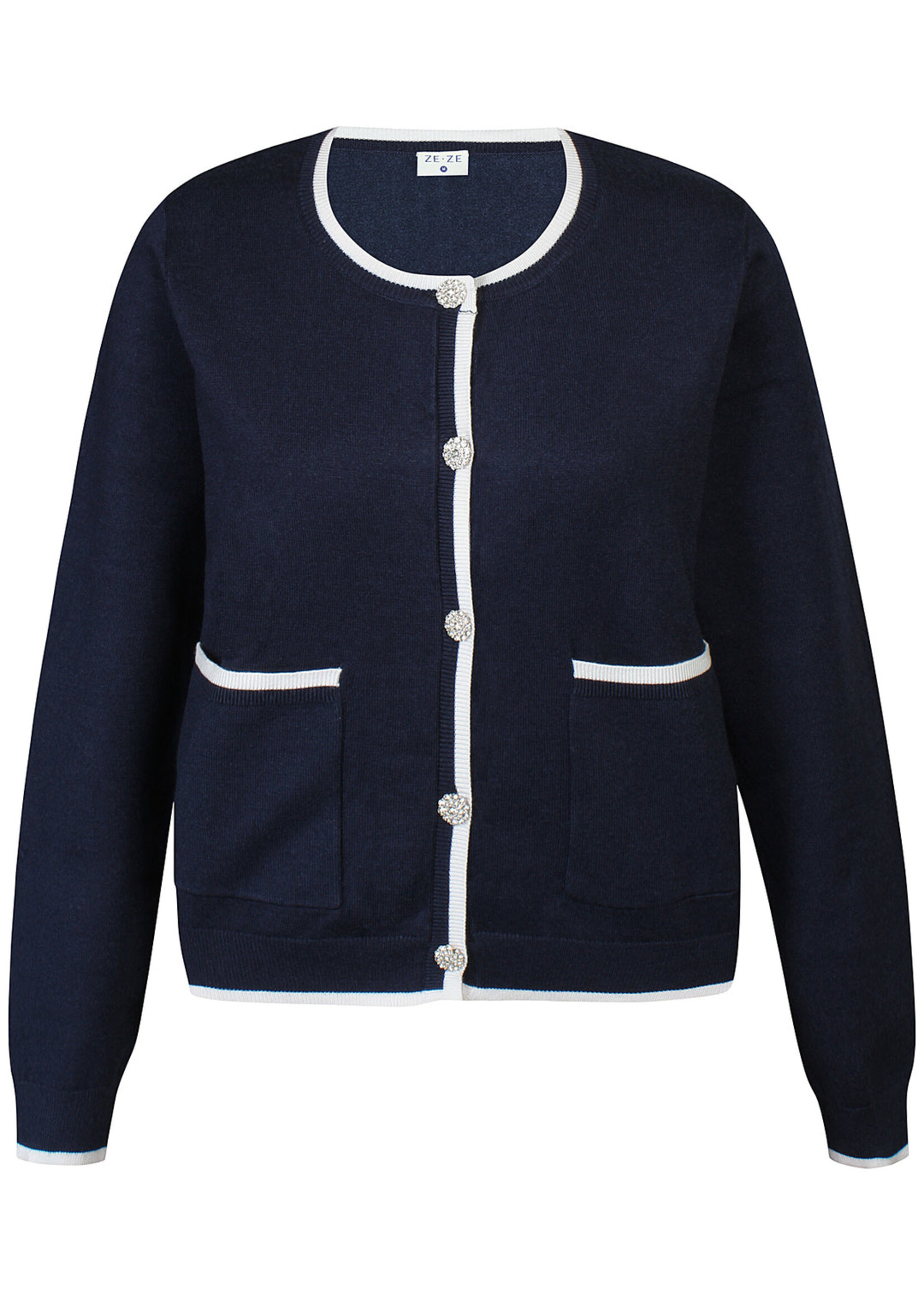 ZEZE Vest Ciku - Navy White