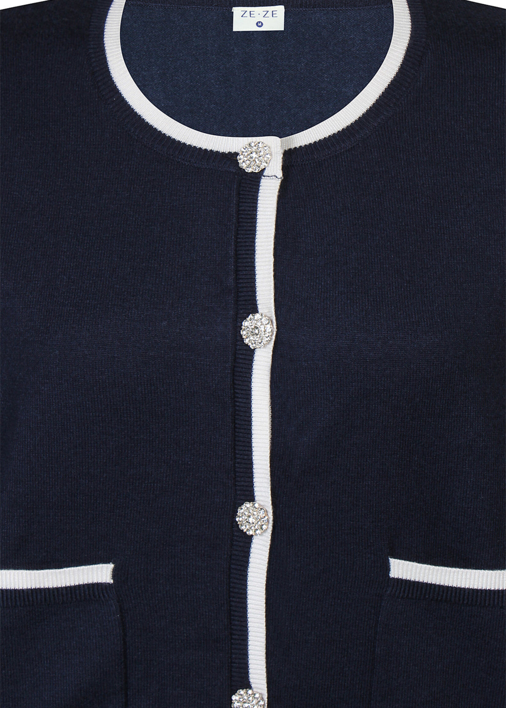 ZEZE Vest Ciku - Navy White