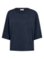 Freequent Trui Conny Plain Knit - Navy