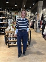 Freequent Broek Yasmin Cropped - Navy