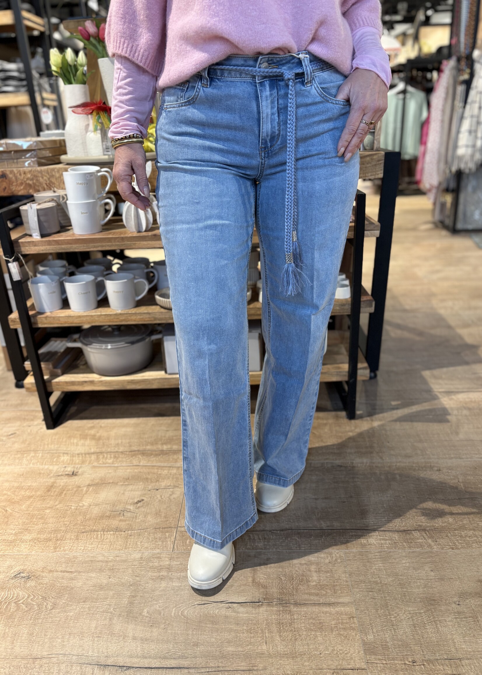 Red Button Jeans Colette & Belt L31 - Lightblue