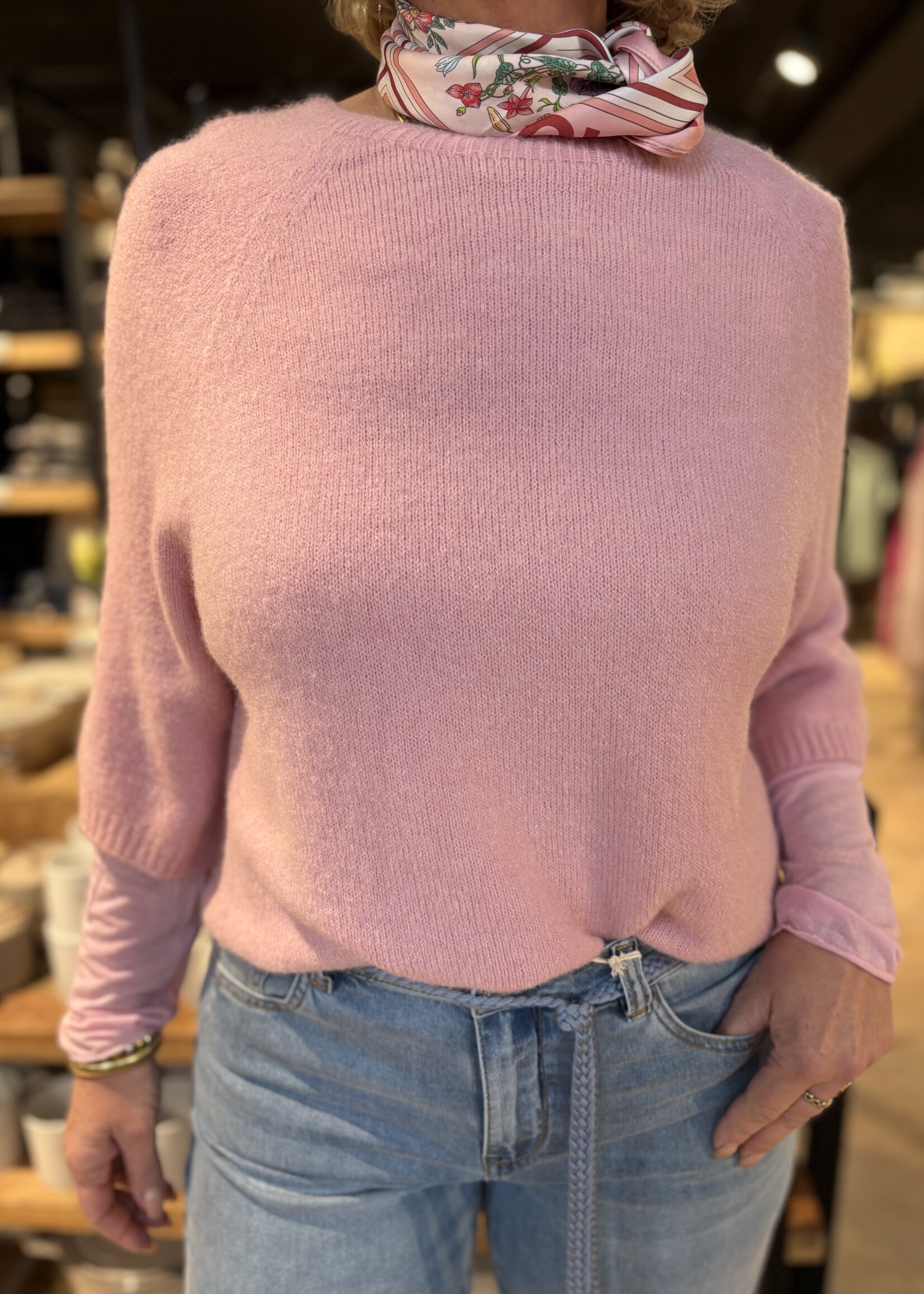 Top Cashmere Mix - Roze
