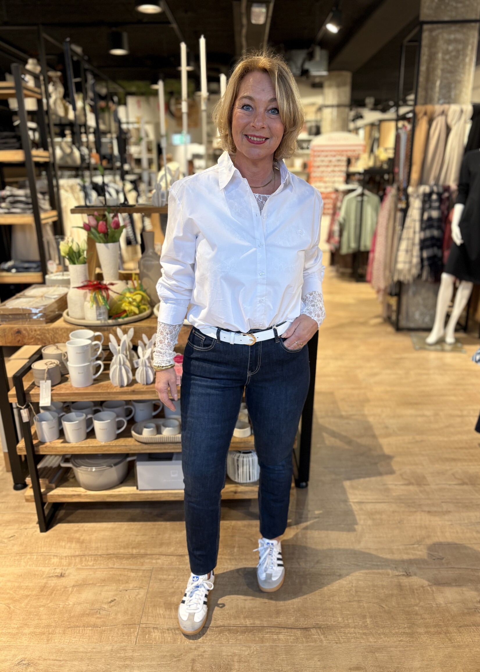 Freequent Blouse Jolle Embroidery - Offwhite