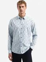 No Excess Overhemd Allover Printed - Blue